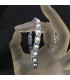Perlas naturales cultivadas en pulsera de macramé ajustable y terminación de plata 