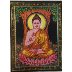 Buda meditación estampado en tapiz de 55 x 40 cm