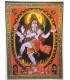 Shiva bailando en tapiz de algodón de la India