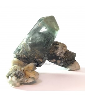 Cristal de Cuarzo musgoso y agregados de Pakistán