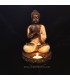 Buda con cazo portaofrendas de resina de Tailandia