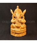 Ganesha en madera 17 cm.