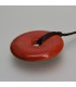 Donut tallado en Jaspe rojo para colgante