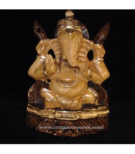 Ganesha o Ganesh en madera de India de 14 cm.