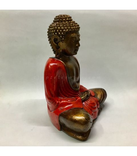 Buda meditación de Indonesia en cuerpo de resina