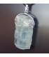 Excepcional Aguamarina cristal natural de Brasil en colgante de plata de ley
