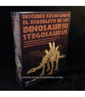 Conjunto didáctico de paleontólogo con Stegosaurus