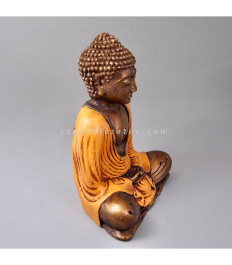 Buda meditación naranja