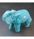 Elefante tallado en Howlita azul de la India