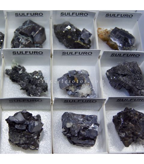 Sulfuros de Bulgaria en cajita individual de colección