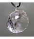 Impresionante Cuarzo diamantino en colgante de plata de ley