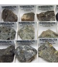 Kimberlita de Sudáfrica (matriz del diamante) en cajita de coleccion