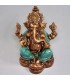 Ganesha con fuente de agua y luces de colores