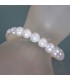 Perlas barrocas cultivadas de 9 mm en pulsera elástica