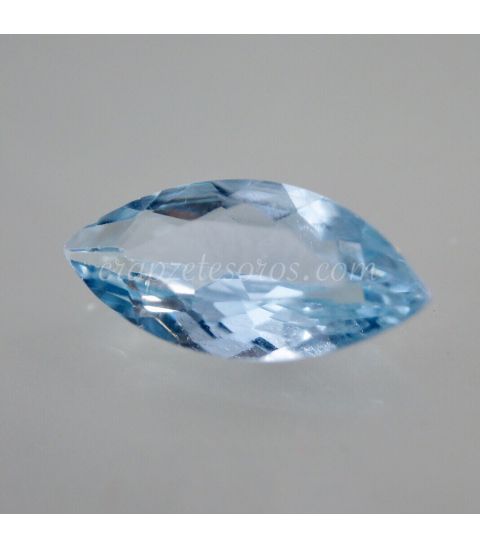 Topacio azul gema talla oval de Afganistán