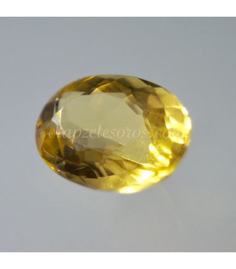Heliodoro, piedra del Sol en gema talla oval de Brasil