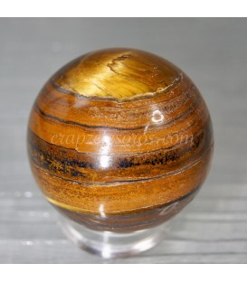 Ojo de tigre natural tallada en forma de esfera