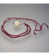 Perlas naturales modelo Átomo en colgante con cordón