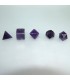 Conjunto de Formas o poliedros platónicos de cuarzo
