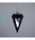 Obsidiana tallada en forma de péndulo para radiestesia