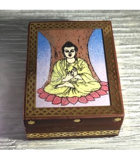 Buda en caja de madera de India