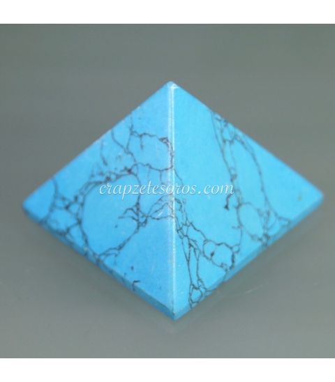 Pirámide de Howlita azul