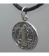 Medalla de San Benito en plata de ley