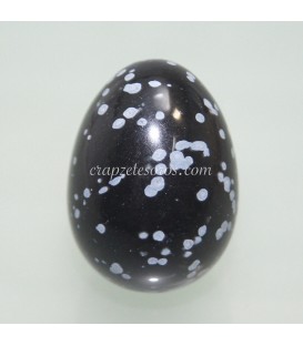 Huevo de Obsidiana copo de nieve