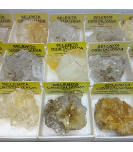 Selenita cristalizada  de Perú en cajíta individual