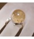 Cuarzo con Rutilo extra en anillo de plata de ley