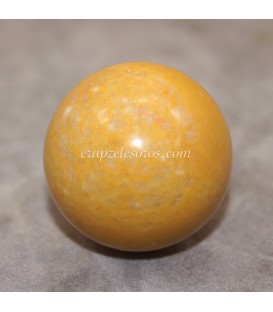 Jaspe amarillo en esfera de 32mm