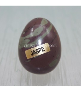 Huevo de Jaspe indio con peana