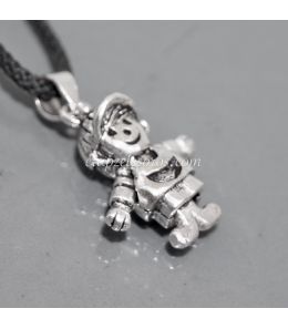 Acurrucarse Entretener aparato Muñeco muñeca articulado en colgante de plata de ley - Colgantes con  minerales