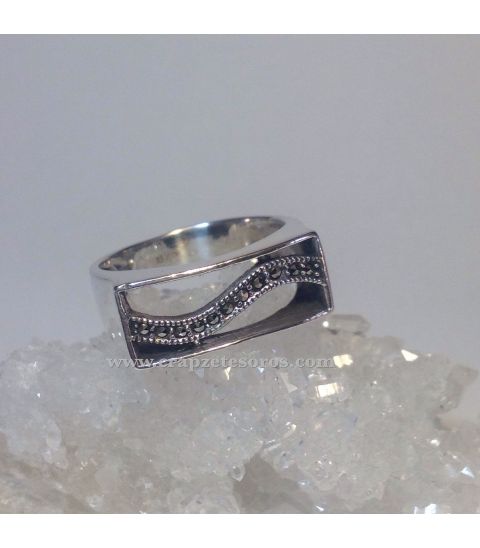 Anillo De Plata De Ley Con Marcasitas Anillos De Plata Con Minerales 2784