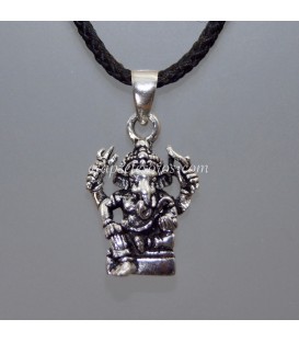 Ganesha o Ganesh en colgante de plata de ley