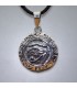Ojo de Ra con anagrama en medalla de plata de ley