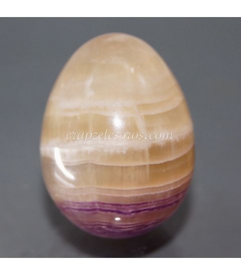 Fluorita arcoiris de China talla huevo