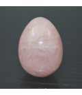 Cuarzo rosa huevo de 50mm con peana