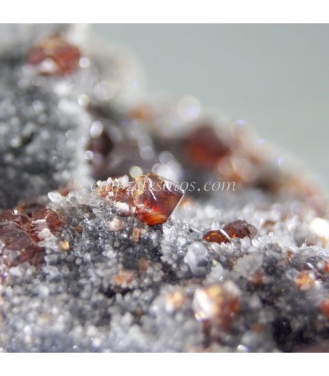 Esfalerita Blenda caramelo en matriz de Hunan