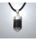 Obsidiana punta de flecha de Méjico en colgante de plata de ley