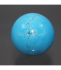 Howlita azul en esfera de 32mm
