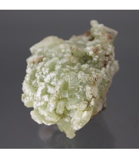 Prehnita cristalizada con calcita de Marruecos