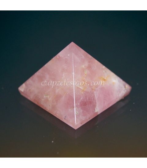 Pirámide cuarzo rosa