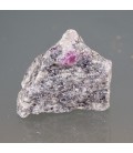 Rubíes cristal en matriz de Gneis de la India