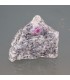 Rubíes cristal en matriz de granito de la India