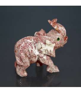 Esteatita de Perú tallada como elefante