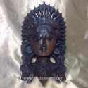 Parvati esposa de Shiva en preciosa talla en madera de la India.