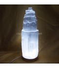 Lámpara led de Selenita torre de 32 cm