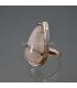 Cuarzo Turmalina en anillo de plata de ley ajustable
