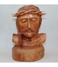 Rostro de Jesucristo hecho en madera